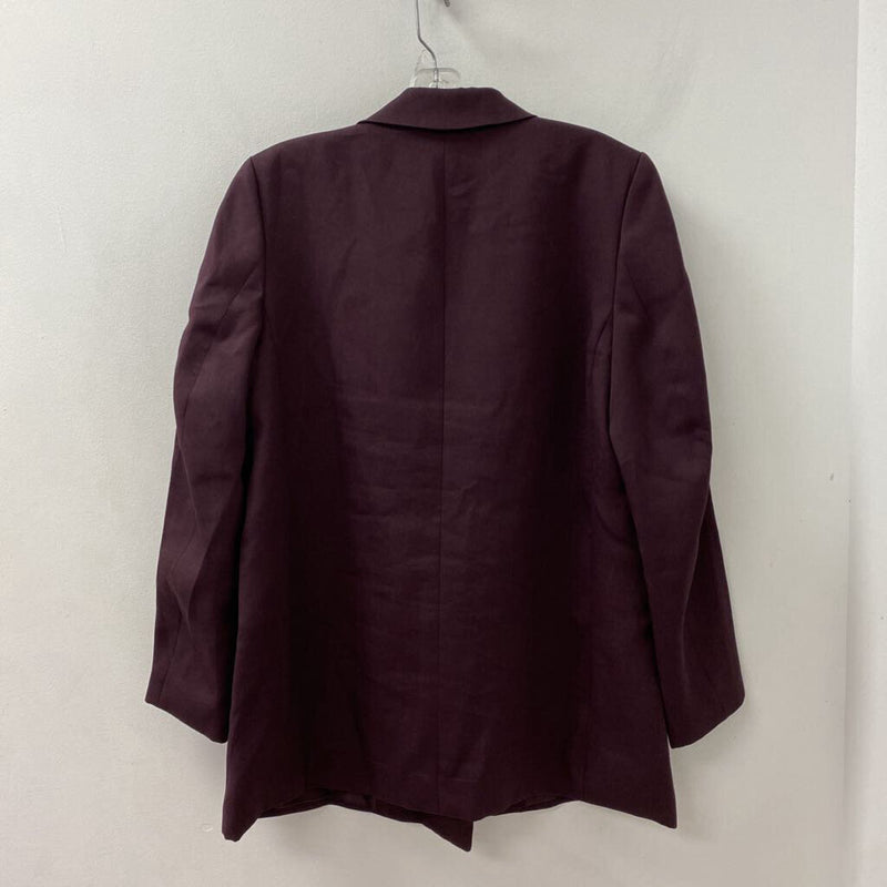 H&M WOMEN'S BLAZER/JACKET eggplant M
