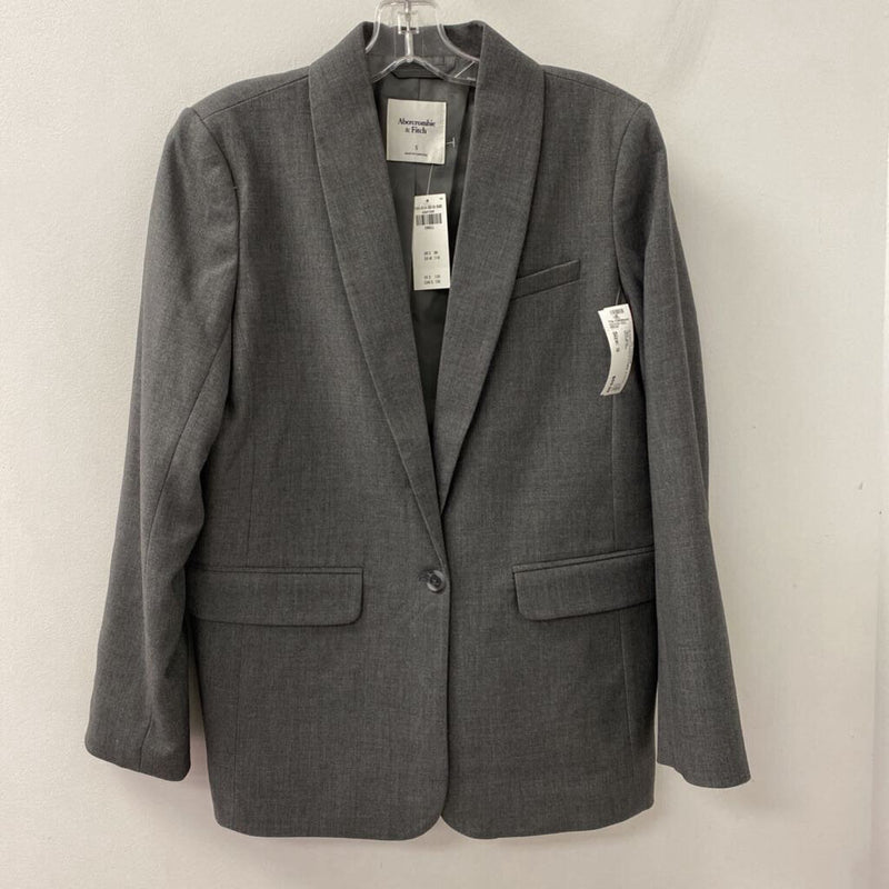 ABERCROMBIE & FITCH WOMEN'S BLAZER/JACKET grey S