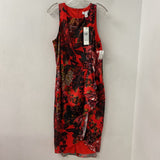 CALVIN KLEIN WOMEN'S PARTY DRESS red black 12