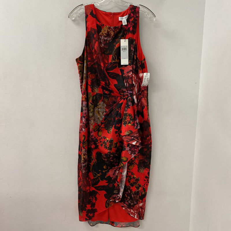 CALVIN KLEIN WOMEN'S PARTY DRESS red black 12