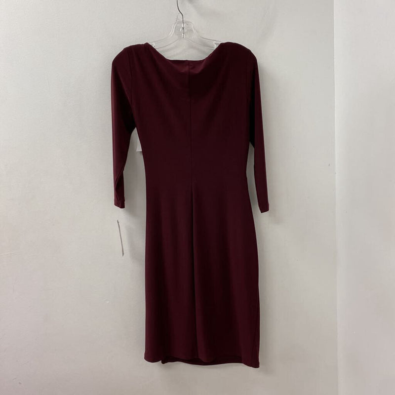 LAUREN ralph lauren WOMEN'S DRESS burgundy 8