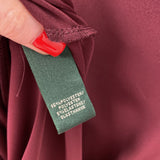 LAUREN ralph lauren WOMEN'S DRESS burgundy 8