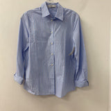MANGO/MNG WOMEN'S BLOUSE/SHIRT blue white 2