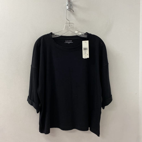 EILEEN FISHER WOMEN'S T-SHIRT black XL