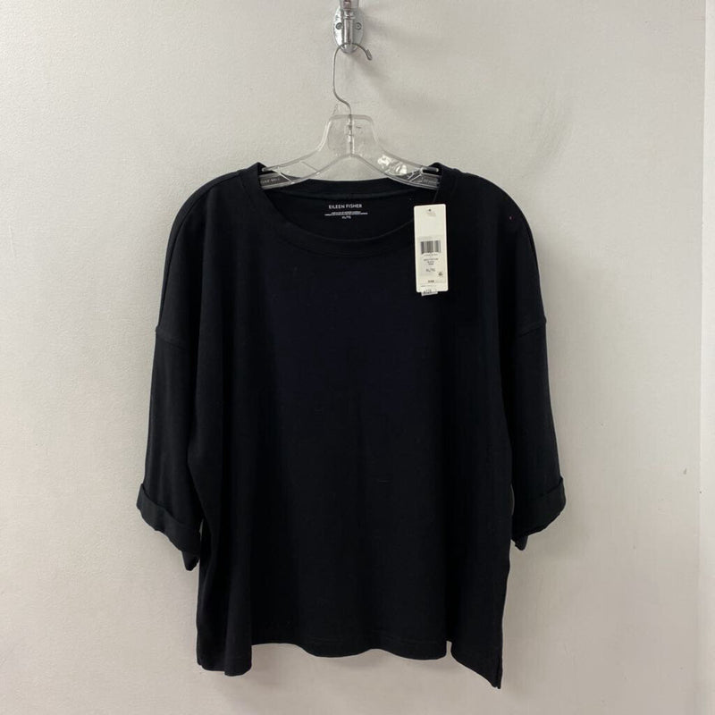 EILEEN FISHER WOMEN'S T-SHIRT black XL
