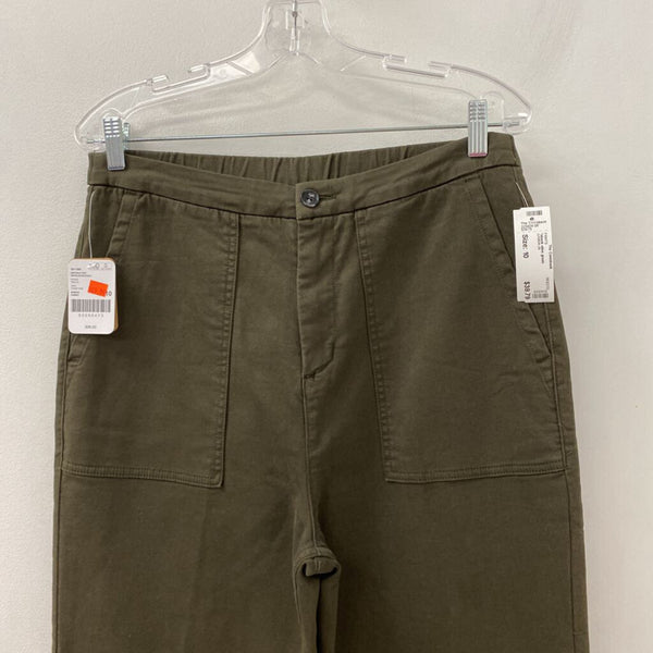 ROOTS WOMEN'S PANTS olive green 10