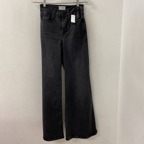 FRAME WOMEN'S JEANS grey black S/27
