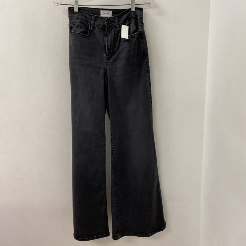 FRAME WOMEN'S JEANS grey black S/27