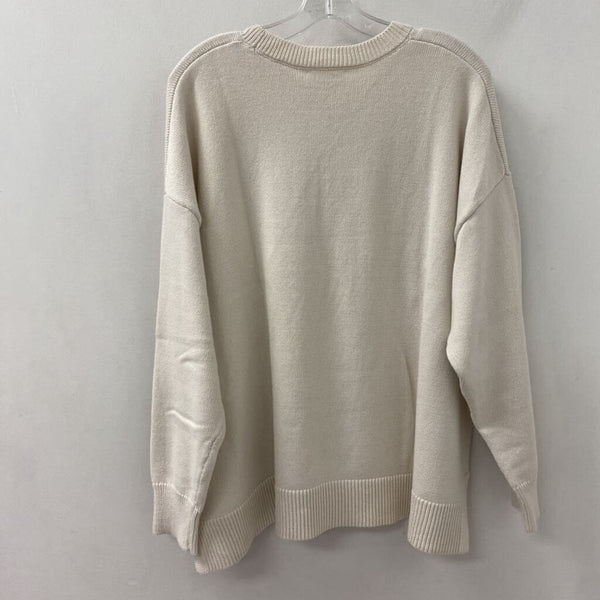 WOMEN'S PLUS TOP cream 1X