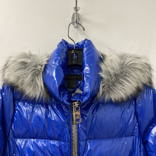 donna karan WOMEN'S COAT royal blue M