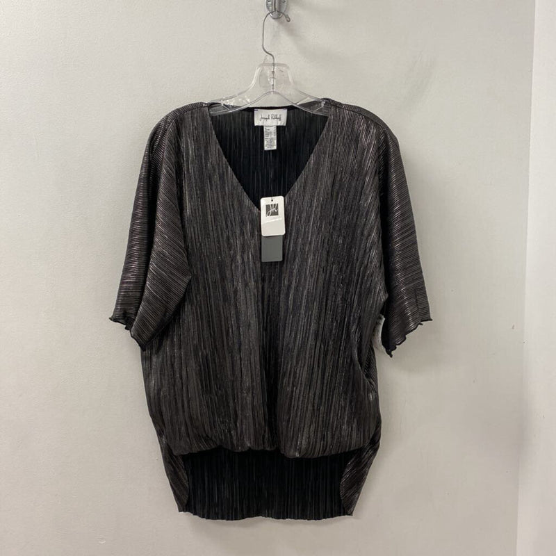 JOSEPH RIBKOFF WOMEN'S TOP silver black 6