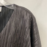 JOSEPH RIBKOFF WOMEN'S TOP silver black 6