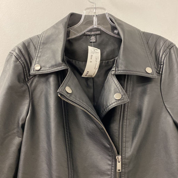 NINA LEONARD WOMEN'S COAT black S