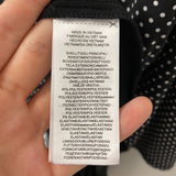 LAUREN WOMEN'S DRESS black white dots 14