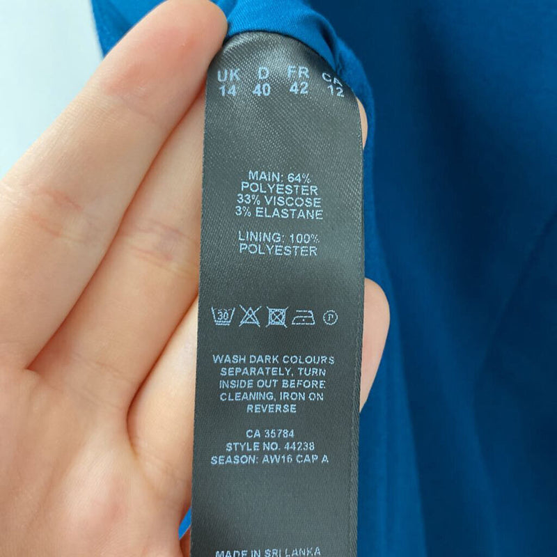 JACQUES VERT WOMEN'S DRESS teal 12