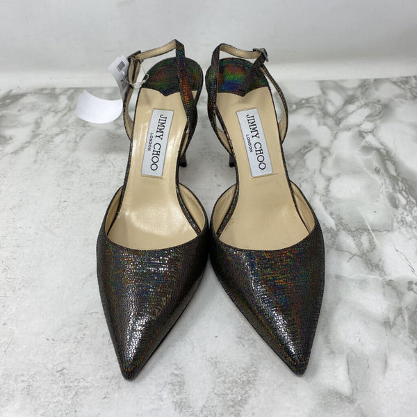 JIMMY CHOO WOMEN'S HEELS silver 39