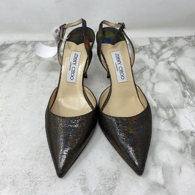 JIMMY CHOO WOMEN'S HEELS silver 39