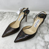 JIMMY CHOO WOMEN'S HEELS silver 39