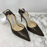 JIMMY CHOO WOMEN'S HEELS silver 39