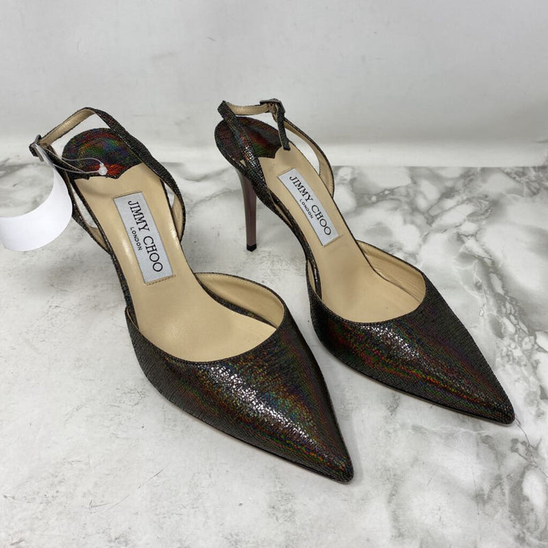 JIMMY CHOO WOMEN'S HEELS silver 39