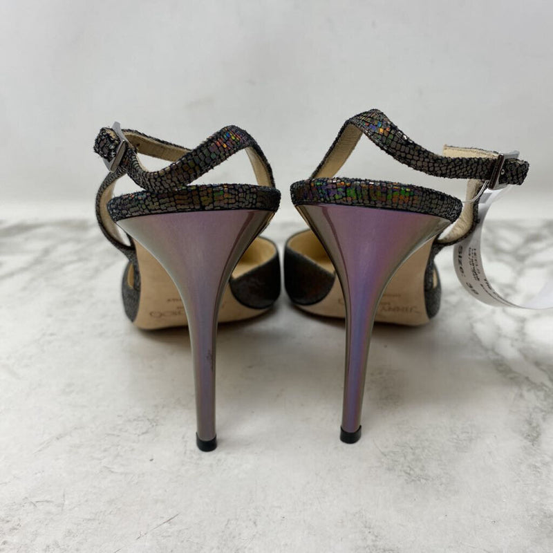 JIMMY CHOO WOMEN'S HEELS silver 39