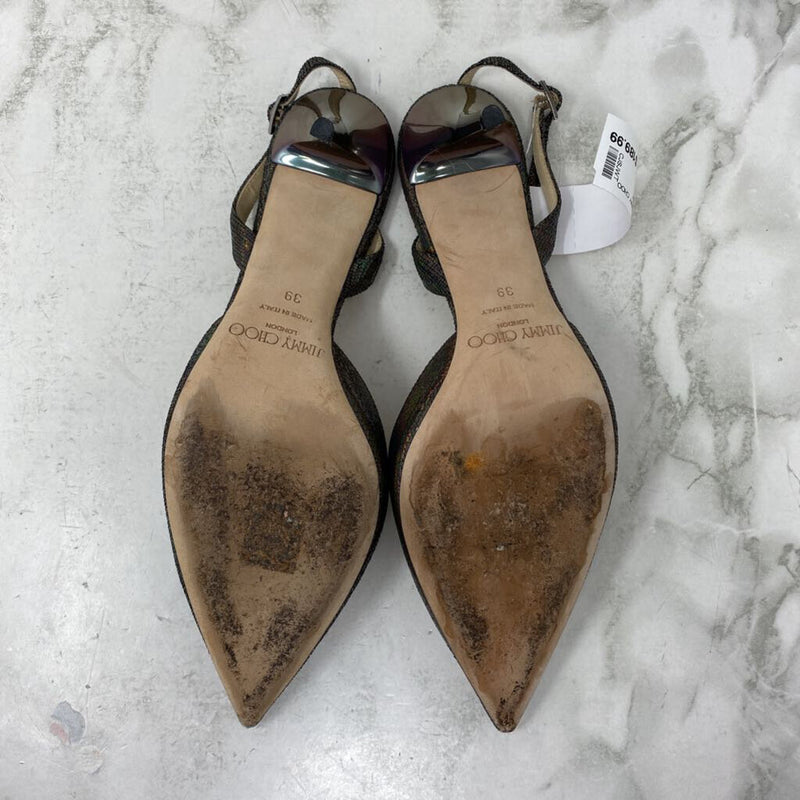 JIMMY CHOO WOMEN'S HEELS silver 39