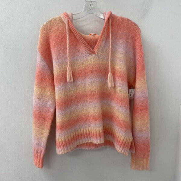 LISA TODD WOMEN'S SWEATER orange pink sorbet XS