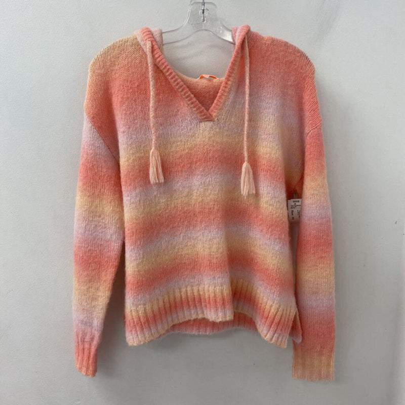 LISA TODD WOMEN'S SWEATER orange pink sorbet XS