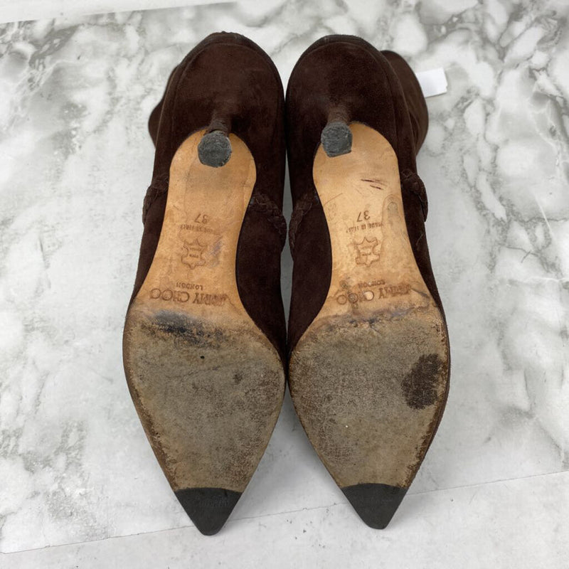 JIMMY CHOO WOMEN'S BOOTS brown 37