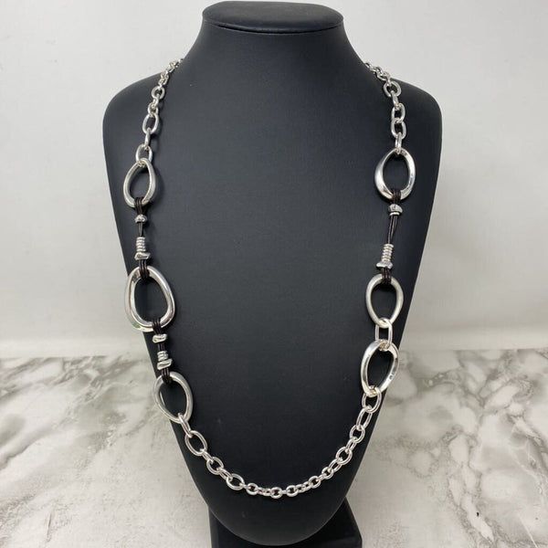 WOMEN'S NECKLACE silver brown