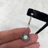 925 WOMEN'S EARRINGS silver blue