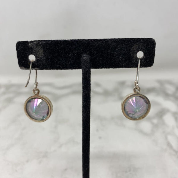 925 WOMEN'S EARRINGS purple green silver