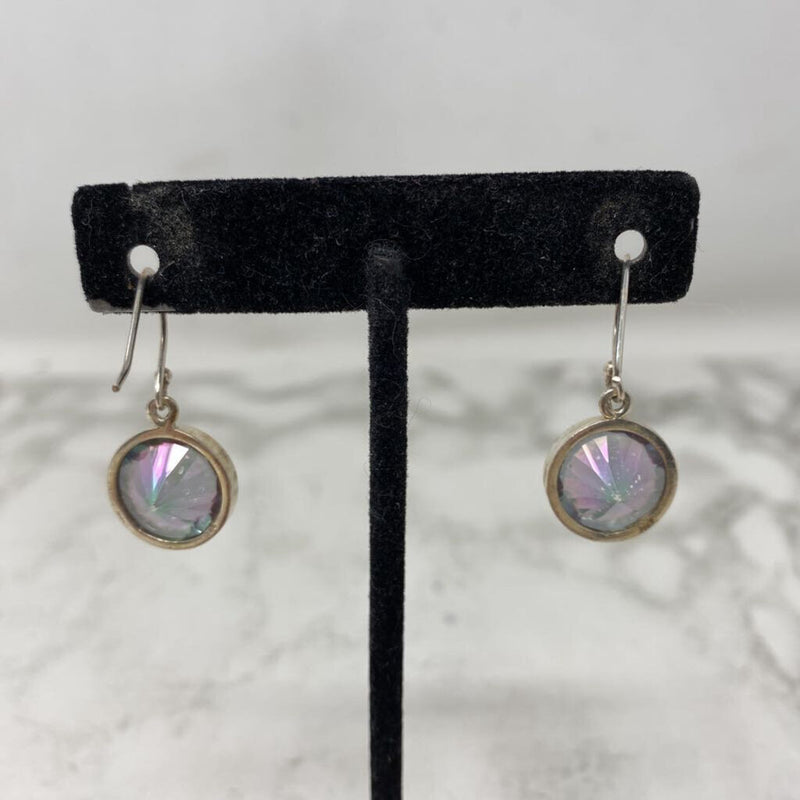 925 WOMEN'S EARRINGS purple green silver