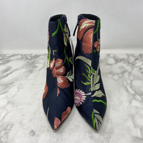 TOPSHOP WOMEN'S BOOTS navy multi 6.5