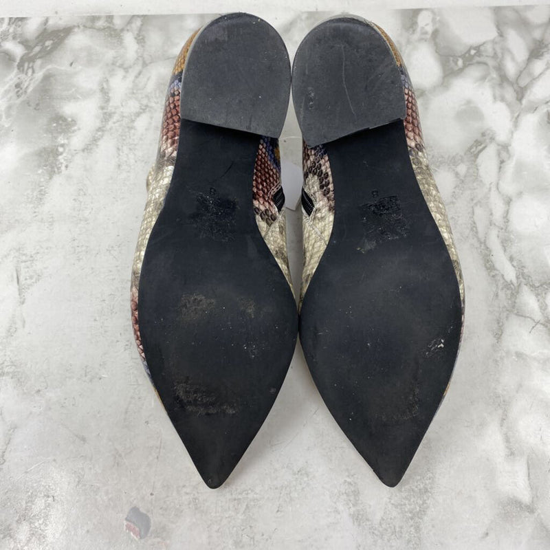 JEFFREY CAMPBELL WOMEN'S BOOTS reptile print 8