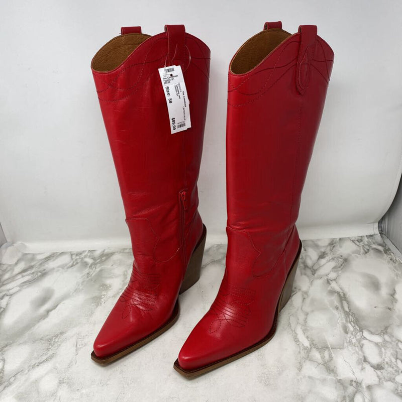 L'INTERVALLE WOMEN'S BOOTS red 38