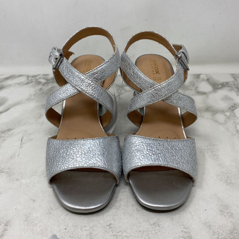 GEOX WOMEN'S HEELS silver 8