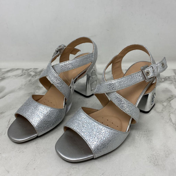 GEOX WOMEN'S HEELS silver 8