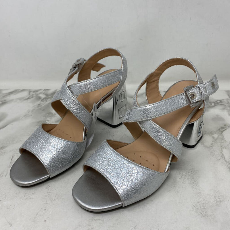 GEOX WOMEN'S HEELS silver 8