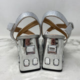 GEOX WOMEN'S HEELS silver 8