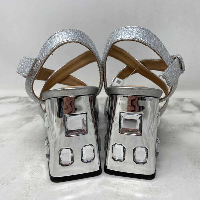 GEOX WOMEN'S HEELS silver 8