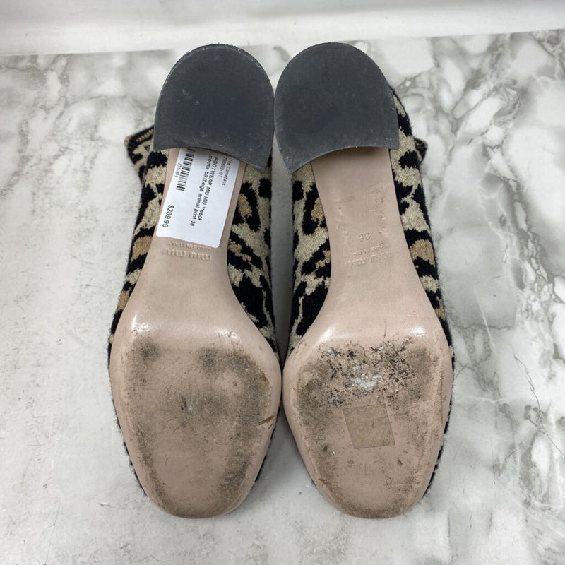 MIU MIU WOMEN'S FOOTWEAR animal print 38