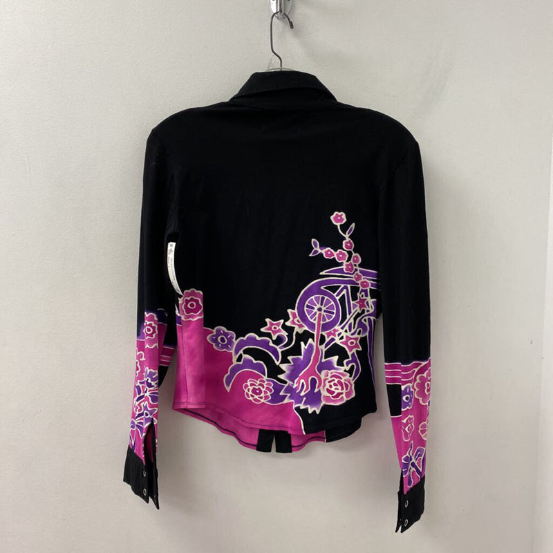 Design by Naomi WOMEN'S TOP black pink purple L