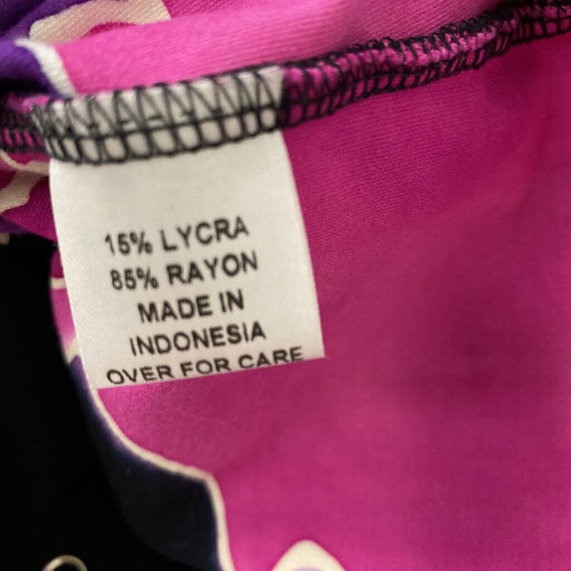 Design by Naomi WOMEN'S TOP black pink purple L