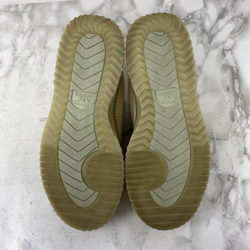 SOREL WOMEN'S SNEAKERS yellow white cream 7.5