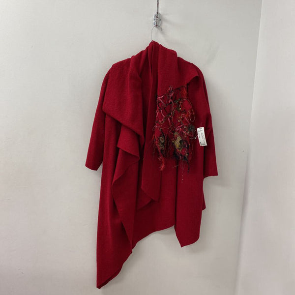 OLGA SARA WOMEN'S COAT red M