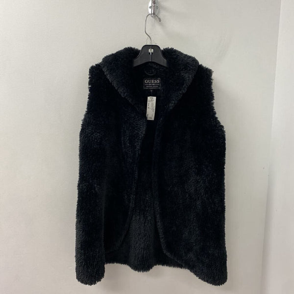 GUESS WOMEN'S VESTS OUTERWEAR black M
