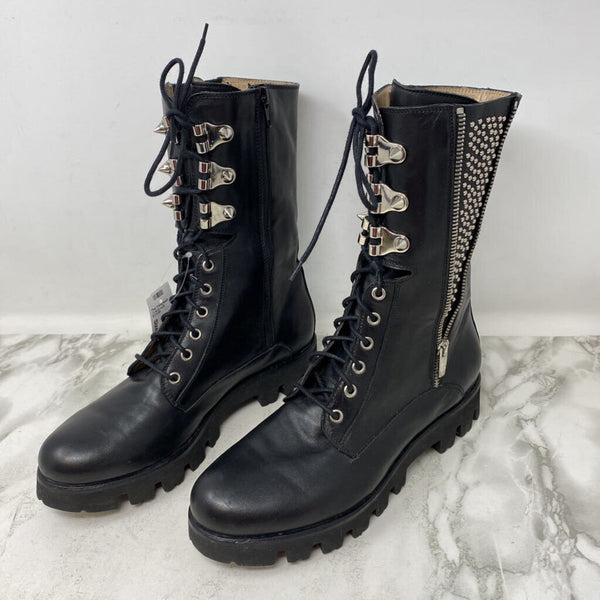 RON WHITE WOMEN'S BOOTS black silver 41