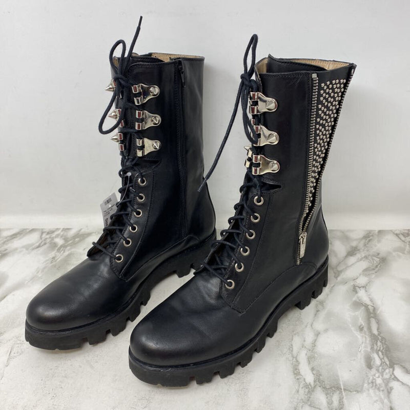 RON WHITE WOMEN'S BOOTS black silver 41