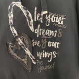 dolcezza WOMEN'S TOP black grey XL